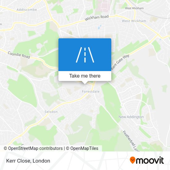 Kerr Close map