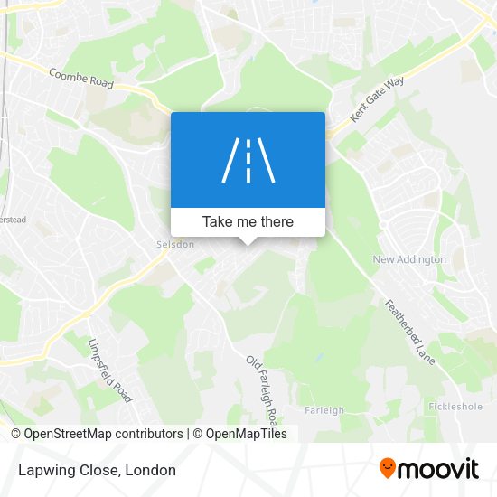 Lapwing Close map