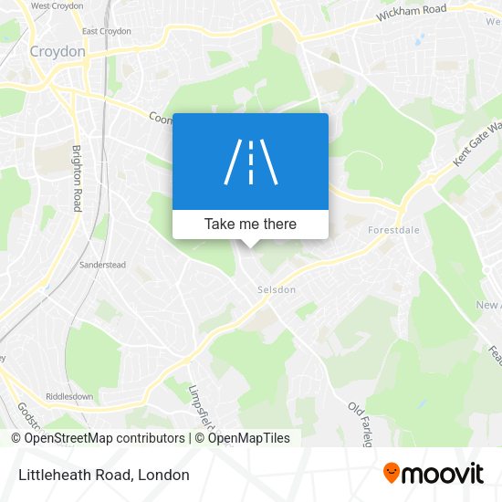 Littleheath Road map