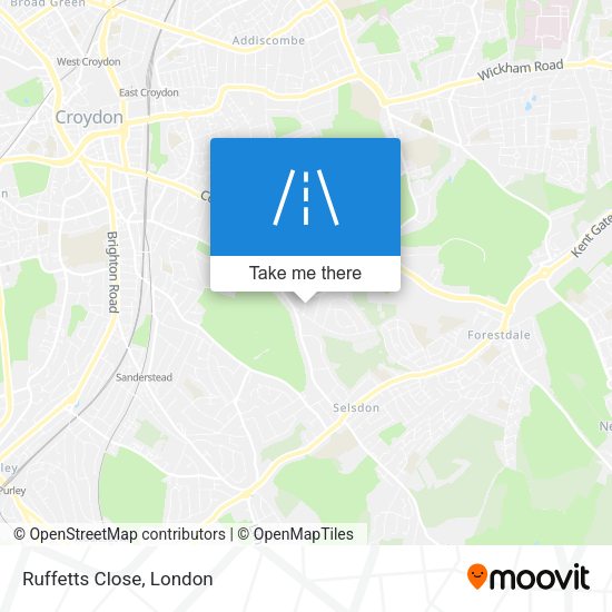 Ruffetts Close map