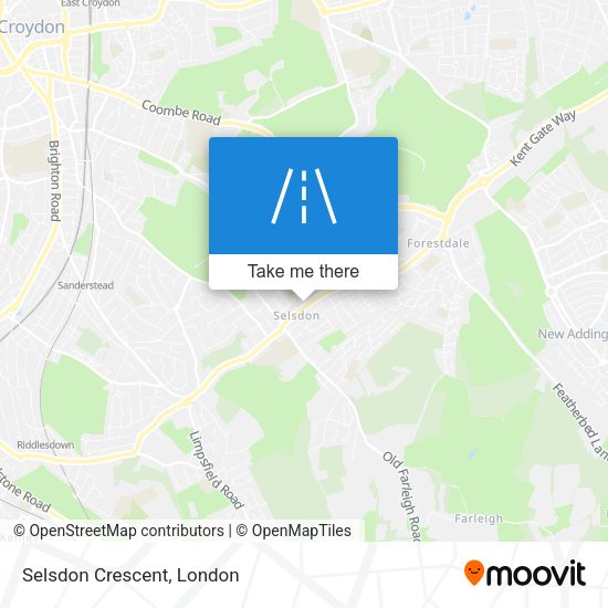 Selsdon Crescent map