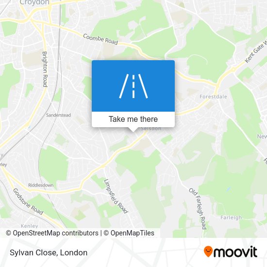 Sylvan Close map