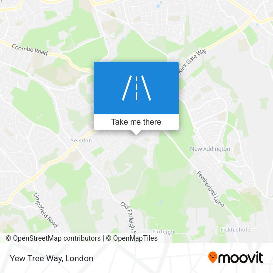 Yew Tree Way map
