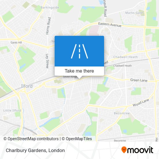 Charlbury Gardens map