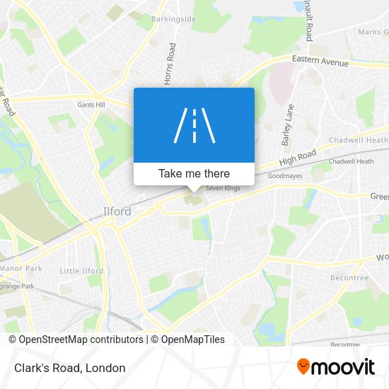 Clark's Road map
