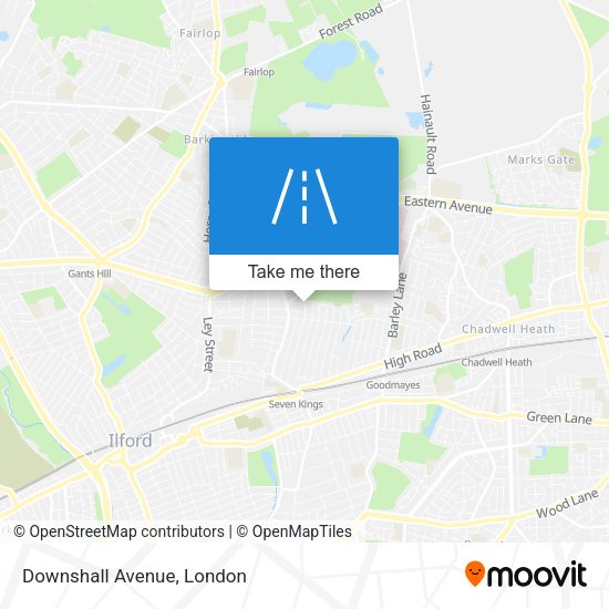 Downshall Avenue map