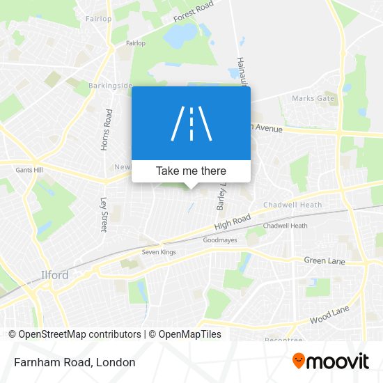 Farnham Road map
