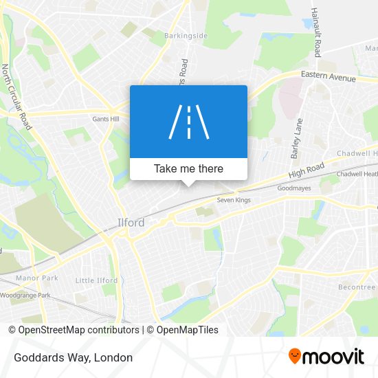 Goddards Way map