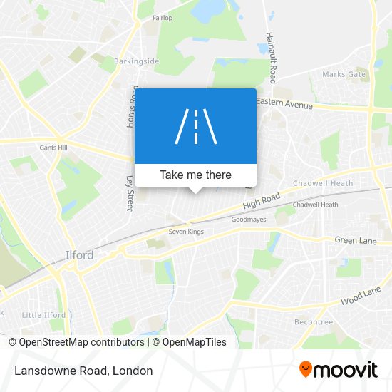 Lansdowne Road map