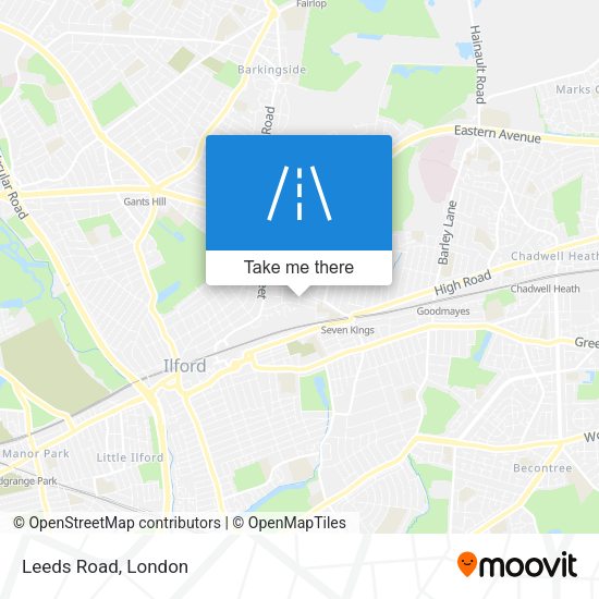 Leeds Road map