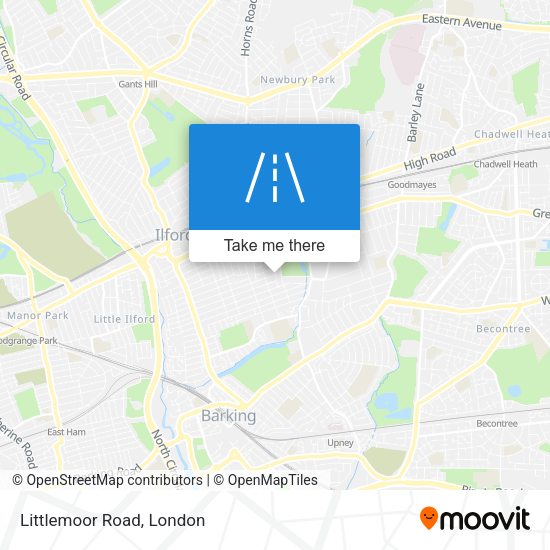 Littlemoor Road map