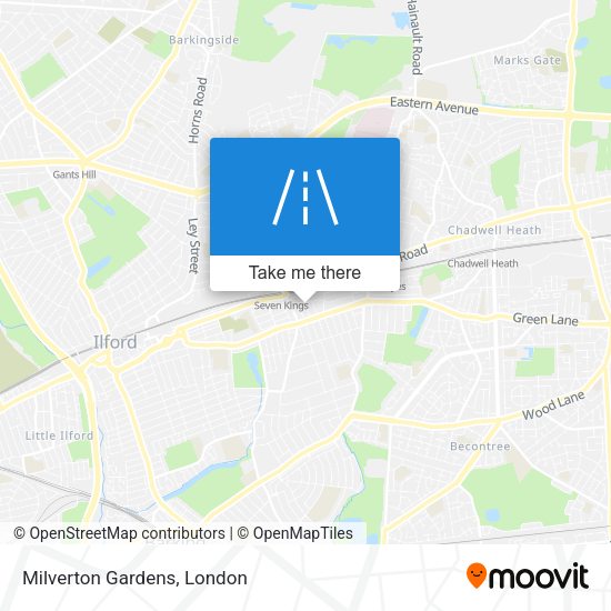 Milverton Gardens map