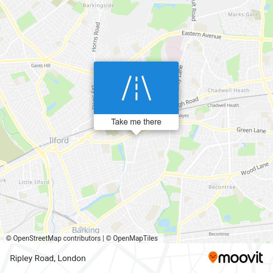 Ripley Road map