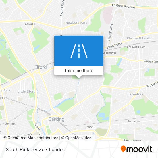 South Park Terrace map