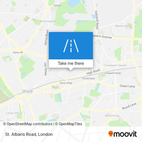 St. Albans Road map