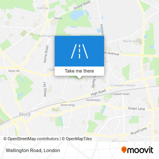 Wallington Road map