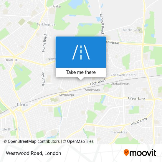 Westwood Road map