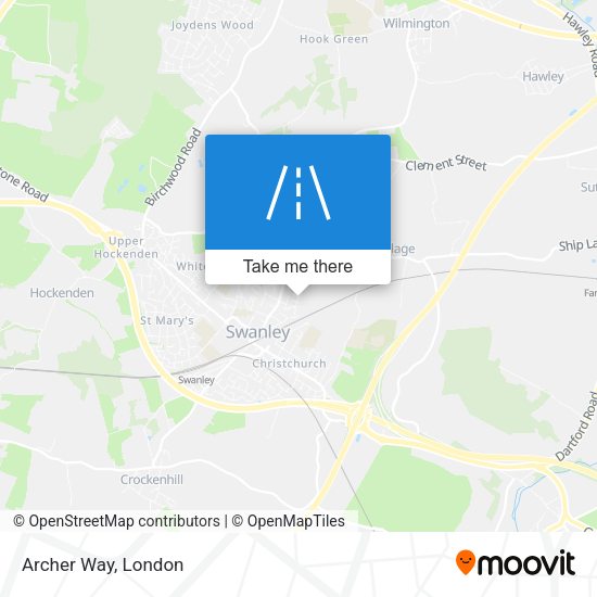 Archer Way map