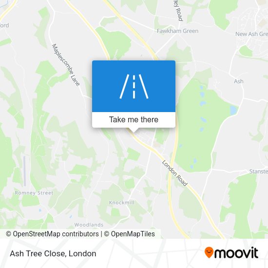 Ash Tree Close map