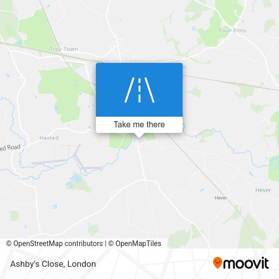 Ashby's Close map