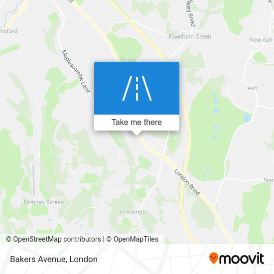 Bakers Avenue map