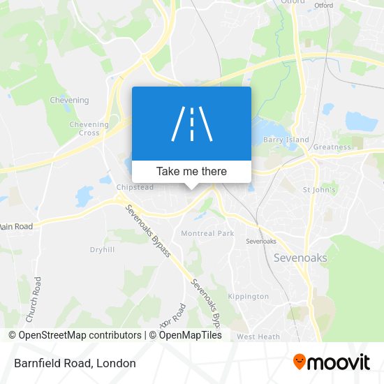 Barnfield Road map