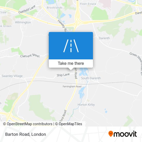 Barton Road map