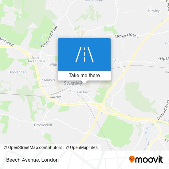 Beech Avenue map