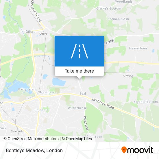 Bentleys Meadow map