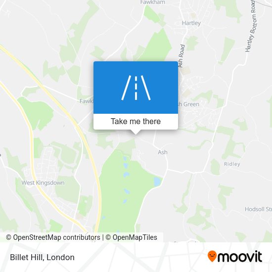 Billet Hill map