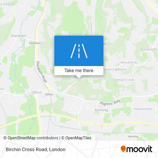 Birchin Cross Road map