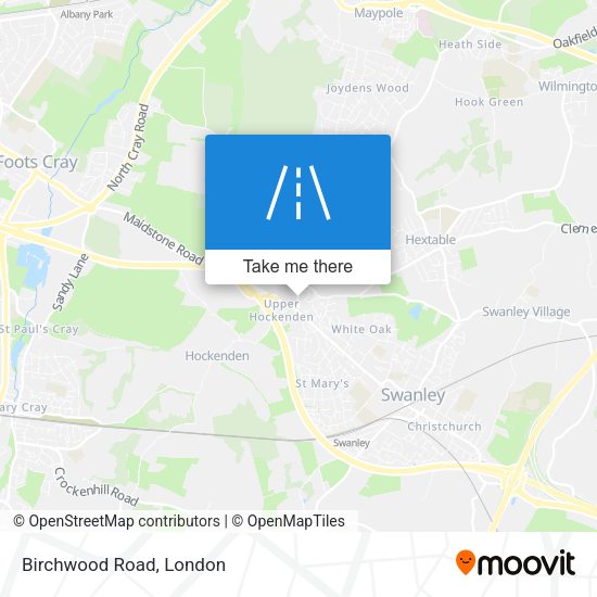 Birchwood Road map
