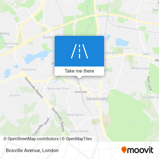 Bosville Avenue map