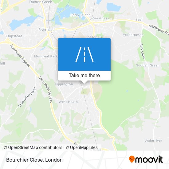 Bourchier Close map