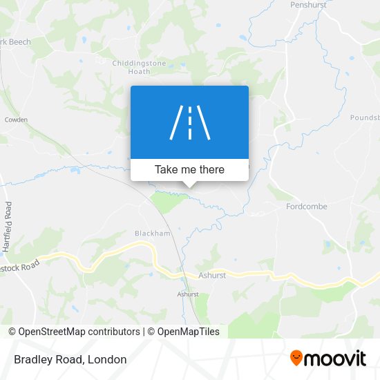 Bradley Road map