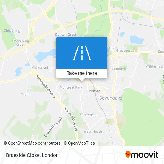 Braeside Close map