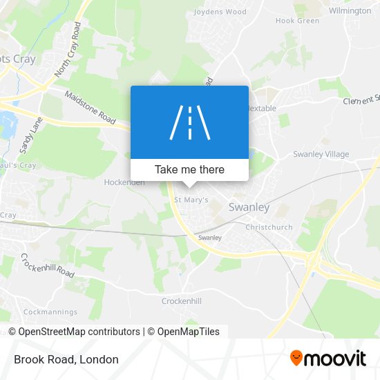 Brook Road map