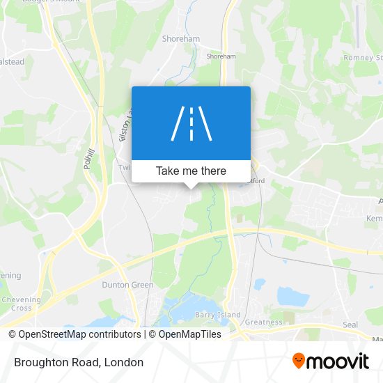 Broughton Road map