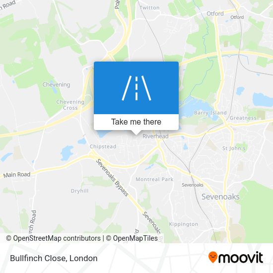 Bullfinch Close map