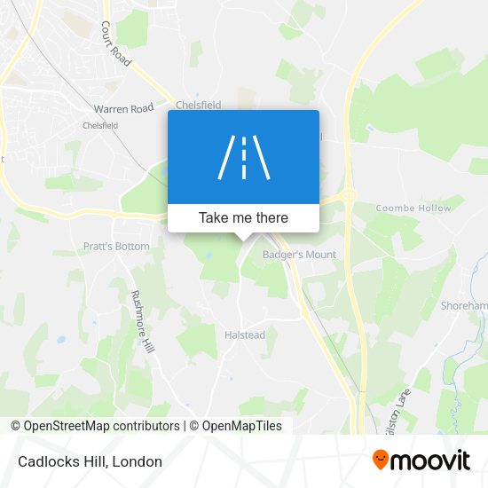 Cadlocks Hill map