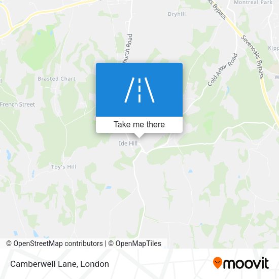 Camberwell Lane map