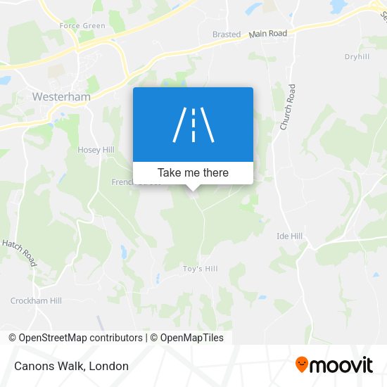 Canons Walk map
