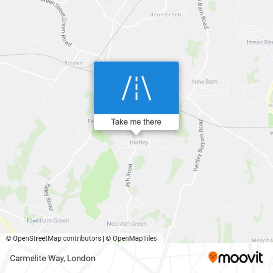 Carmelite Way map