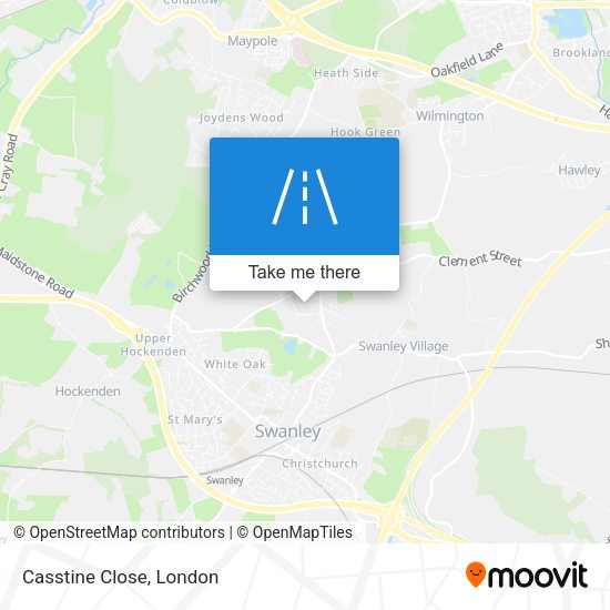 Casstine Close map