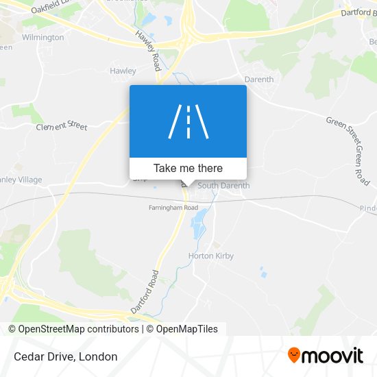 Cedar Drive map