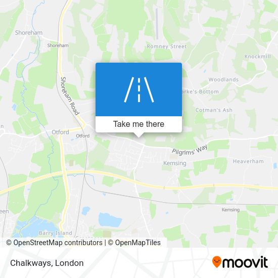 Chalkways map