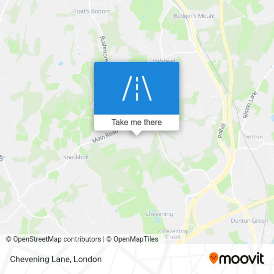 Chevening Lane map