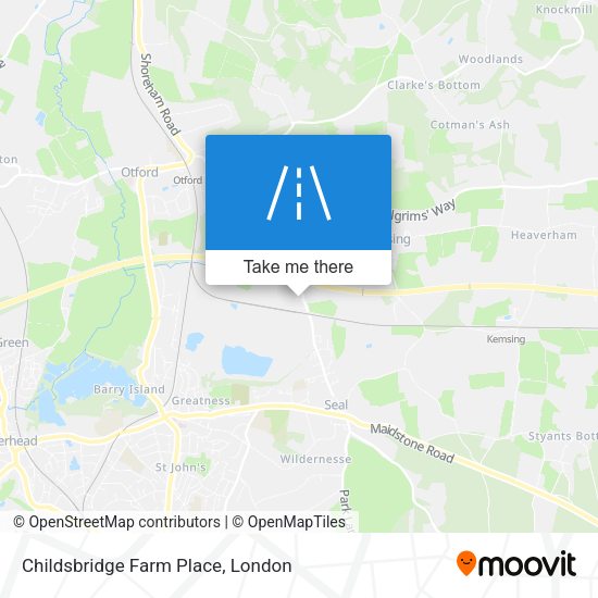 Childsbridge Farm Place map