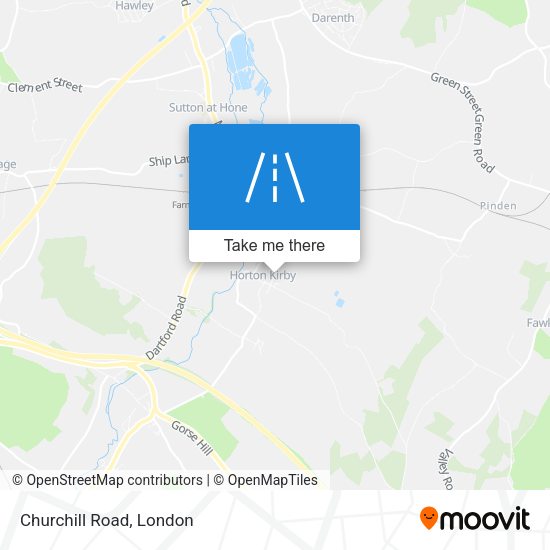 Churchill Road map