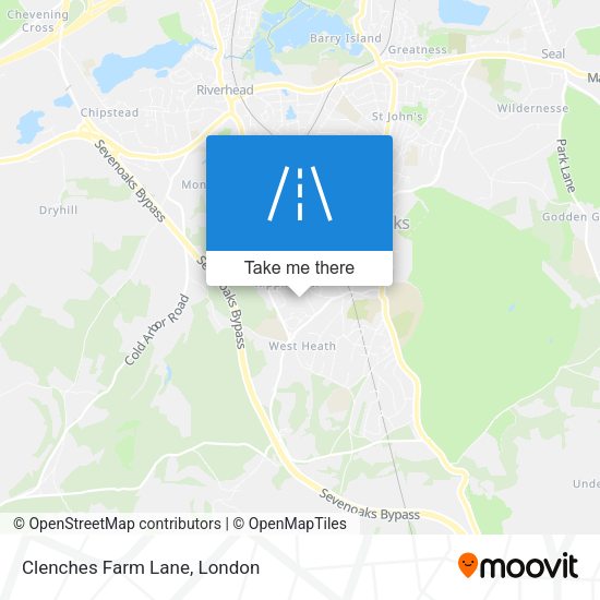 Clenches Farm Lane map